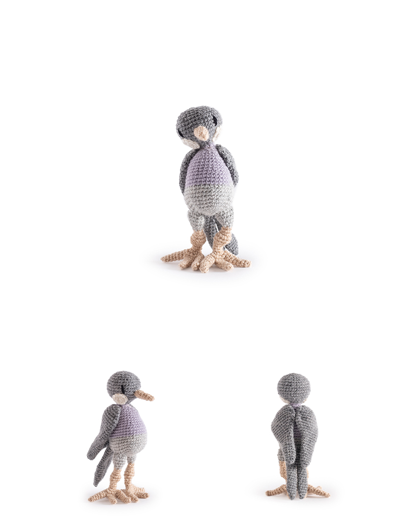 toft ed's animal dora the wood pigeon amigurumi crochet
